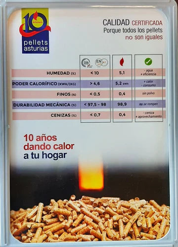 Pellets Asturias 5 Pellet de 360 sacos de 15 kg